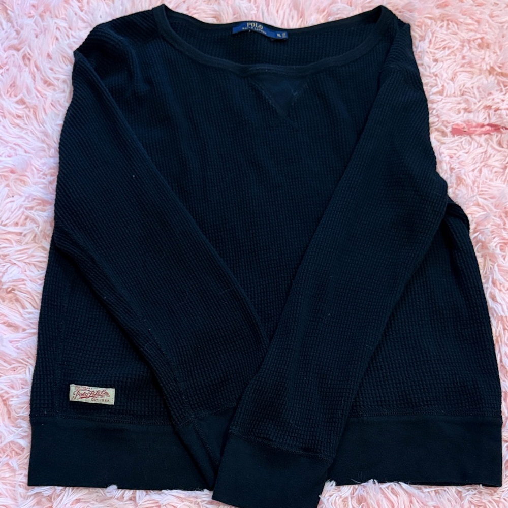 Polo by Ralph Lauren Black Crew Neck Sweater